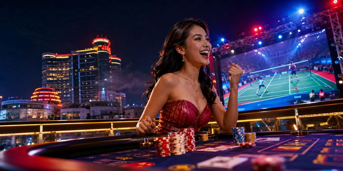 Contoh permainan Baccarat di Genting Highlands dengan odds ditunjukkan