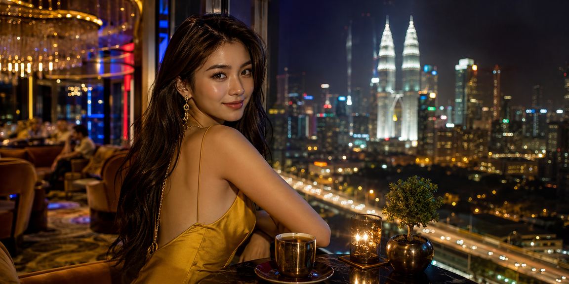 Pengguna Malaysia memainkan permainan meja kasino di Petaling Jaya dengan telefon pintar
